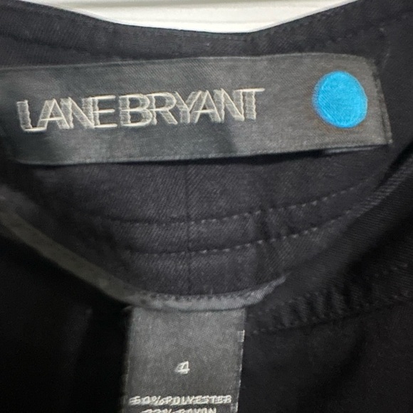 EUC LANE BRYANT Black Slacks- The Right Fit Size 4 (20) (Blue Circle) Curvy Adj - Picture 3 of 5